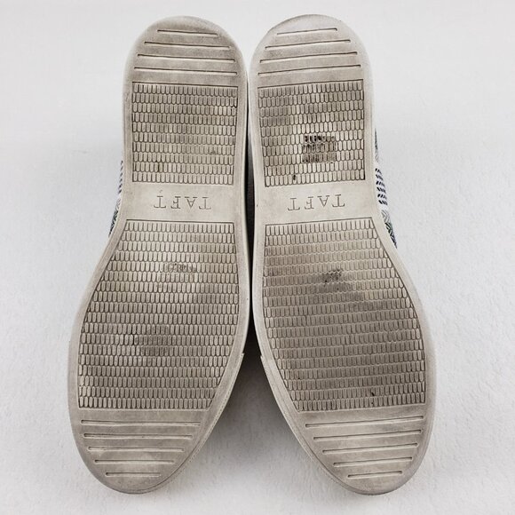 Taft Classic Striped Sneaker Mens 9 Multicolor Lace Up Casual Shoe Portugal - Picture 12 of 14